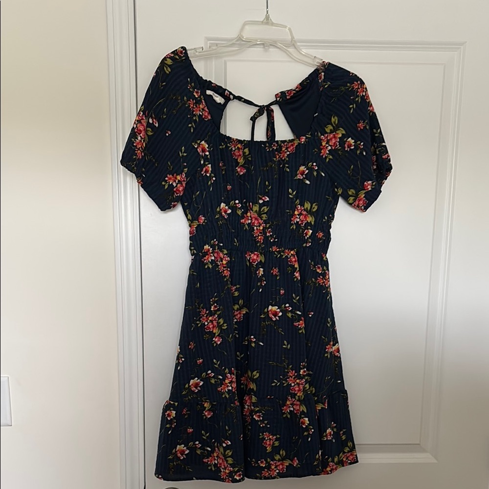 Maurice’s Floral Print Dress with Bow Detail